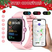 SmartWatch Hot 1PC Upgraded Smartwatch, Ladies' Watch, With Strap, Supports Wireless Calls, Step Counting, Calorie Counting, Distance Tracking, Multiple Sports Modes, Alarm Reminder, Multi-Functional Smartwatch For Men, Compatible With Smartphones, Halloween And Christmas Gifts