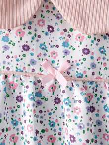 3pcs Baby Girls Spring/Autumn Outfit Set, Long Sleeve Dress, Pants And Headband, Princess Style Fashion Clothing