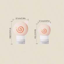 3pcs Donut Shaped Refillable Travel Bottles Set, Portable Cosmetic Lotion Dispenser Bags - Multicolor - View 4