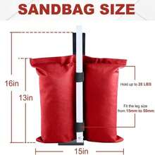 ABCCANOPY Canopy Weights 120 LBS Gazebo Tent Sand Bags,4pcs-Pack (Black) - ColorA - View 3