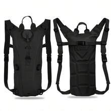 Men's And Women's Outdoor Water Bag Backpack | 3L | Adjustable Straps | Wear-Resistant | Durable Water Replenishment Backpack, Suitable For Hiking, Cycling, Mountaineering, Running, Halloween, Christmas, Thanksgiving Gifts - 黑色 - 查看 1