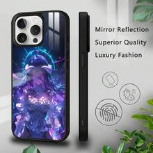 A-Albedo Overlord Sexy Phone Case Cover Compatible With  17 16 15 14 13 12 11 Pro Max Plus Mini Plus Hard Mirror Surface Protect Funda, Cover Compatible With  17 Case,  17 Pro Case,  17 Pro Max Case - Z1 - Ver 12