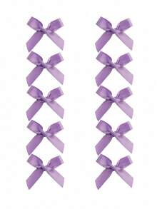 10PCS 1.6 Inch Bow Hair Clip Duckbill Clip - Ballet Style Ribbon Small Hairpin Dopamine Sweet Hair Braiding Accessory - Multicolor - View 6