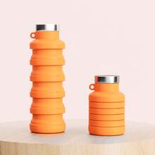 硅胶可折叠水瓶，轻便耐用，适合露营、徒步旅行、户外和室内运动。