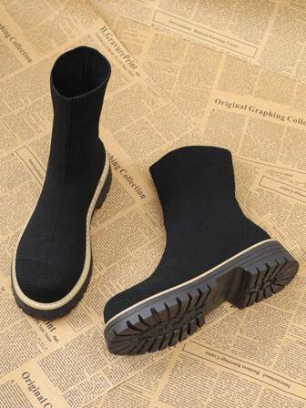 Fall/Winter Elegant Women's Slim Boots With Decorative Braids Design, Ladies' Fashionable Knee High Boots, Women