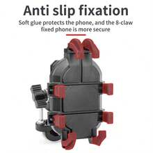 al por mayor, soporte para teléfono móvil impermeable y a prueba de golpes para motocicleta, soporte ajustable para teléfono móvil para bicicleta - Negro - Ver 2