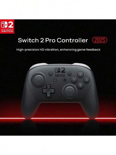 NS2 Pro Controller - High-Performance Operation, Lightweight Design, Optimized Grip, Stable Connection. Only Compatible With Nintendo Switch 2. Black.