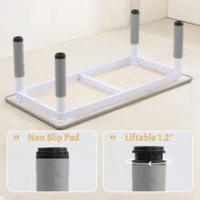 Juego de mesa y sillas para niños de 2 a 10 años, escritorio de manualidades con altura ajustable y 6 sillas, escritorio de grafiti con patas antideslizantes y organizador, ideal para aulas, guarderías y el hogar - Gris - Ver 6