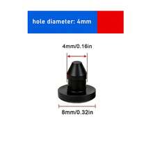 5Pcs 2.5-15mm Black Conical T-Shaped Silicone Plug Head Blanking End Caps Tube Inserts Bung Proof High Temperature