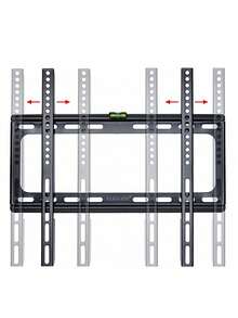 Soporte Pared TV Monitor Pantalla Televisión VESA 26 65 Pulgadas Base Para TV Fija Regulable Montaje Universal Soporte de Pared Accesorios Televisión Hogar Oficina - Negro - Ver 2