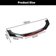 General Motors Front Bumper Lip Separation Kit Spoiler, Car Spoiler Body Protector, Car Front Bumper For Car Decoration Protection, Black - Black - View 3