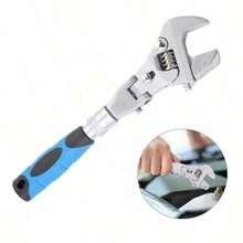 10" Adjustable Torque Wrench – 5-In-1 Ratchet & 180° Folding Spanner For Precision Mechanics - 1Pcs - View 7