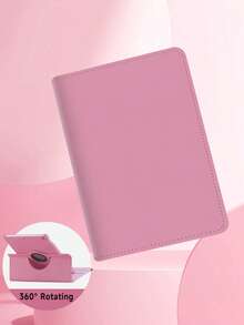 Ốp lưng xoay màu hồng trơn tương thích với iPad thế hệ thứ 9 (10,2 inch), iPad Pro 11 inch 2024 (M4), iPad Pro 12,9 inch 2020/2021, Ốp lưng bảo vệ xoay 360 độ, tùy chỉnh DIY - Dùng hàng ngày và làm quà tặng ngày lễ - Ốp lưng màu hồng hoa anh đào - Nhiều màu - Xem 9