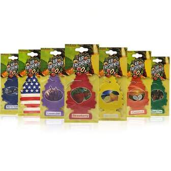 5-400pcs Car Air Freshener Set - Unique Shapes, 7 Fragrances Long - Lasting Hanging Scent For Vehicle & Small Spaces