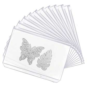 10pcs A5 Zipper Binder Pockets, PVC Plastic Document Organizer Bags With 6-Hole Punching System, Durable Design Suitable For Home, Office, School Or Business Use