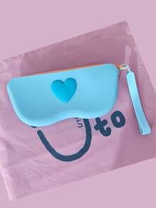 New Heart-Shaped Small Square Pouch, Coin Purse, Lipstick Case, Card Holder, Bluetooth Earphone Storage Bag, Handheld Soft Silicone Card Key Coin Purse, Multi-Function Waterproof Silicone Storage Pouch, Holiday Gift - Multicolor - View 24