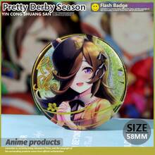 动漫周边新品 静音徽章，大正Q版远坂凛&天皇双闪胸针，生日礼物，圣诞礼物，节日礼物，完美礼物，游戏动漫周边礼品 - 彩色 - 查看 13