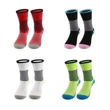 زوجان من جوارب الدراجات، جوارب متوسطة الطول متينة للرياضات الخارجية للرجال والنساء، خريف/شتاء