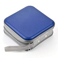 UENTIP DVD Case For Car,48 Capacity CD Case Portable Hard Plastic CD Organizer Wallet Protective CD Storage (48 Capacity, Blue){Inchcolor_nameinch:Inchblueinch} - Blue - View 6