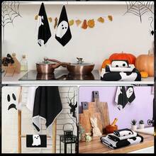 3 Pack Halloween Ghost Bathroom Towels Set Black White Ghost Hand Towels Halloween Bath Dishes Absorbent Fingertip Towel For Bathroom Kitchen Hotel Beach Gym Spa{Inchcolor_nameinch:InchBlackinch,Inchstyleinch:InchGhostinch} - MaMa - Xem 6
