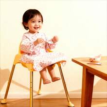 1件婴儿防水长袖围兜罩衫，可重复使用，采用柔软涤纶面料，全面覆盖婴幼儿身体 - 彩色 - 查看 3