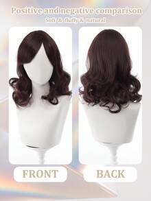 儿童假发和发片 - 黑色直发假发、儿童刘海、合成波波头假发、角色扮演、日常佩戴 - 黑色 - 查看 3