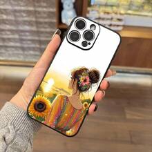Una funda de teléfono con un tema floral para chicas bajo el sol, perfecta para la primavera.Es compatible con múltiples modelos de , incluyendo 16, 11, 15, 14, 13 y 12 Pro Max XR Plus.Esta funda protectora negra para teléfono es un regalo elegante adecuado para adolescentes y adultos. - Colores mixtos - Ver 8