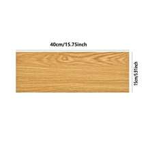 10pcs Self-Adhesive PVC Wood Grain Floor Stickers, Wear-Resistant And Waterproof, Suitable For Kitchen/Living Room/Bedroom Floor Covering