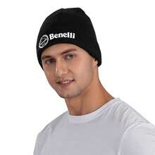 Benelli Motorcycle Knit Beanie - Warm Acrylic Hat Women & Men, Vintage Motorbike Design, Autumn & Winter Headwear, Casual Style, Winter Headgear| Vintage Motorcycle Design| Knit Construction, Motorcycle Gear - 紅色 - 查看 10