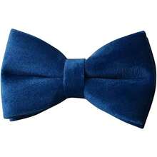 Love Dream Collar de perro con pajarita de terciopelo con hebilla de metal desmontable suave comodo ajustable para perros pequeños medianos y grandes XL azul - azul - Ver 4