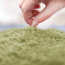 3pcs Bathroom Carpet, Plush Fluffy Super Absorbent Bath Mat, Machine Washable Carpet For Tub, Toilet Floor, Shower Room, Laundry, And Indoor Areas, Christmas Decorations For Home - 綠色 - 查看 5