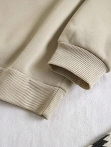 LOVE JOYY Sudadera casual de cuello redondo de manga larga con estampado de pan de jengibre para mujer de talla grande, otoño/invierno