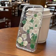 Adecuado para iPhone 16/15/14/13/12 11 XS Max 11 Pro Max 13 Pro 14 Pro 15 Pro 16 Pro/15 Pro Max 14 Pro Max 13 Pro Max/XS Max XR XS 7 Plus/6 Plus/7/8/6 Plus/16e Funda Protectora Personalizada Estilo INS Diseño de Estampado Floral Estrella Corazón Regalo de Vacaciones Minimalista Cobertura Completa Funda Transparente para Teléfono No.3965 - Colores mixtos - Ver 1