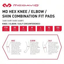 AFRT McDavid Moisture Wicking HEX Techlogy Knee Sleeves For Women/Men Elbows And Shins Protection Hex Pads - màu đen - Xem 2