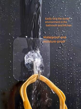 15/25/30/50/Pcs Transparent Hook, Strong Adhesive Hook, Magic Hook, Strong Adhesive Hooks Free Of Nails, Home Decor, Christmas Gift, New Year Gift, Gift For Man, Gift For Woman