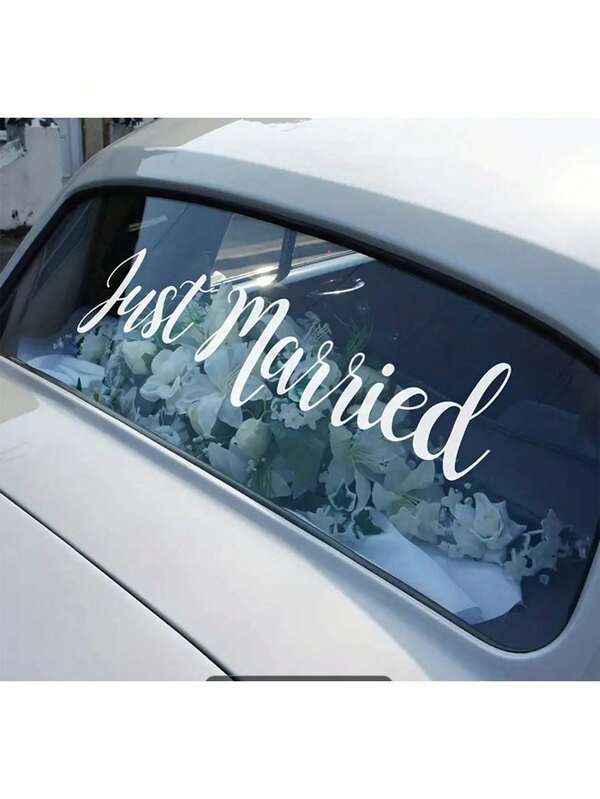 مبروك الزواج! اجعل يوم زفافك خاصًا باستخدام ملصقات السيارة الزفاف الخاصة بنا ملصقات الحائط ديكور الغرفة ديكور الحائط ملصقات الحائط ديكور غرفة النوم ديكور المطبخ ديكور المنزل