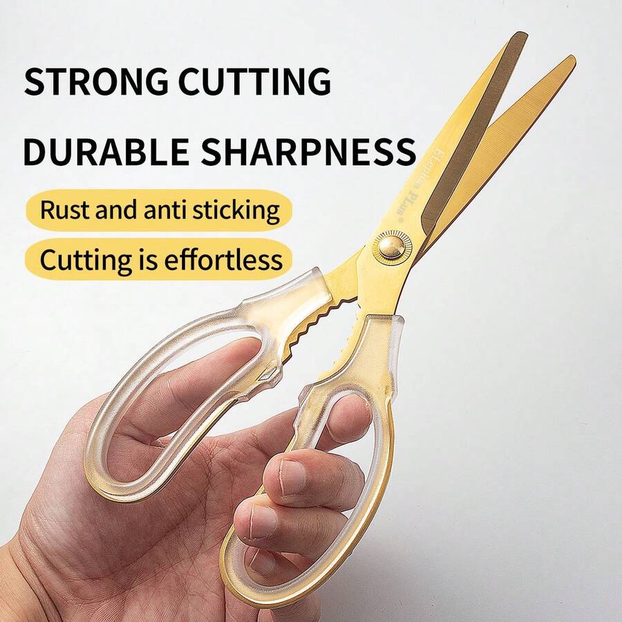 ELephas PLus Professional BBQ Shears Electroplated Rust Resistant Kitchen Scissors For Outdoor Grilling Butcher Poultry Cutting Home Cooking