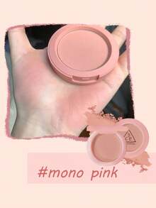 3CE Brand New Mood Recipe Mini Monochrome Blush, Mousse-Like Smooth Texture, Gradient Blending, Brightens Complexion, Oil Control, Easy To Blend, Highlight Eye Area, Create Sculpted Face, Korean Makeup | 3g/0.1oz - Mono Pink - View 3