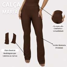 Women's Premium Flare Bootcut Riding Pants - Rust Brown - View 2