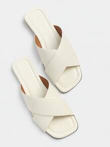 Women's Flat Sandal With Crossed Strap X Modern - 白色 - 查看 1