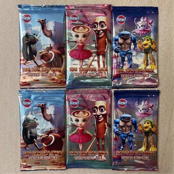 80 PIEZAS Nuevas Cartas de Criaturas Mitológicas Tralalero Tralala - Una serie de juegos de cartas estratégicos, cada paquete contiene 8 cartas base impresas con láser suaves, cartas coleccionables de batallas de estilo anime, empacadas al azar - Este es un regalo significativo para amigos que aman el anime, diseños de criaturas de IA divertidos para decoración, diseños interesantes y colores brillantes para decoración creativa.