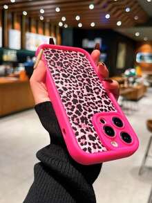 Leopard Print Shockproof Protective Case, Compatible With IPhone 13/11/12/14/15/Plus/XR/16/16 Pro Max, Magta Color Waterproof Anti-Fall Scratch Resistant.Christmas Accessories.Compatible With IPhone17Pro Max,Christmas Accessories,Christmas Decor - màu nâu - Xem 10