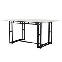 Lightweight Luxury Dining Table 120x70cm (1 Piece), Metal Frame
Rectangular Dining Table Made From A Modern Kitchen Table With Metal Legs For Dining Room And Living Room, Black Table Legs - 1 - View 5