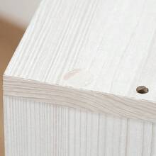 不二贸易 Fujiboeki 立方体箱盖门 白色水洗 宽34.5×深35×高34.5cm 43899 - ホワイトウォッシュ + フリップドア - チェックする 7