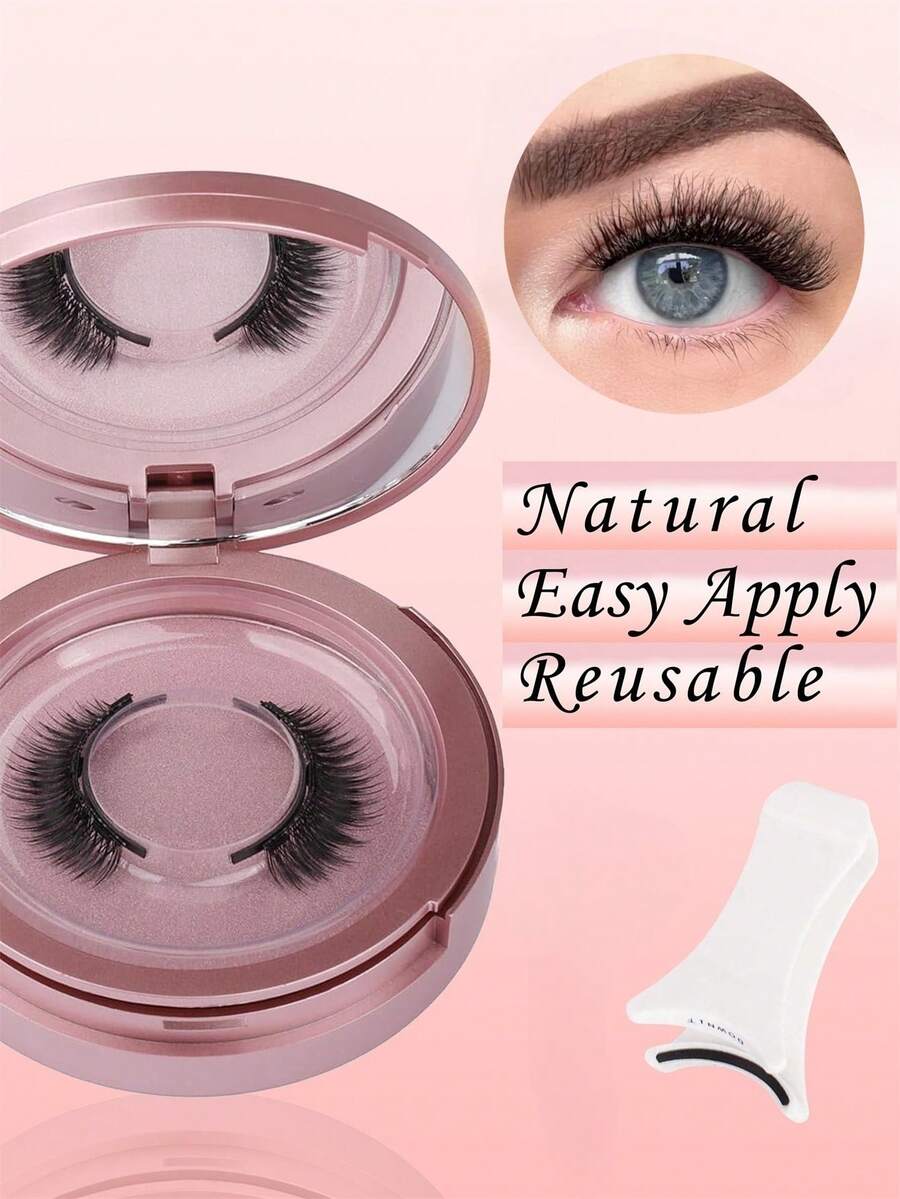 Bộ 4 món kẻ mắt từ tính & lông mi từ tính kèm hộp đựng - Lông mi tự nhiên, có thể tái sử dụng, tạo hiệu ứng mi 3D mềm mại, không cần keo, thoải mái khi đeo. Lông mi sử dụng nam châm mạnh để gắn, chiều dài 5-11mm, chất liệu lông chồn giả, phù hợp sử dụng hàng ngày, chống thấm nước, có thể tái sử dụng, cũng thích hợp cho các bữa tiệc, hẹn hò.