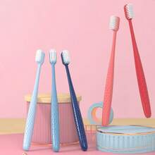 3/6 szt. ręczna miękka szczoteczka do zębów dla par w kolorze gradientowym, dla dorosłych