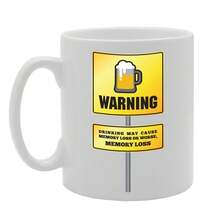 Coralgraph Warning Memory Loss Or Worse Printed Tea Coffee Ceramic - Funny Printed Coffee Mug - Great Gift Idea MG2225 - White - View 1