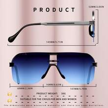 New Style Personality  Fashion Glasses For Men And Women Casual High-End Retro Brand Glasses - [紅色的] - 查看 6