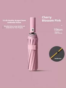 24-Rib Fully Automatic Umbrella, Sun And Rain Protection, UV Protection Umbrella, Suitable For School, Office, Home, Travel And Back To School Supplies, Sunny And Rainy Dual-Use Umbrella, Sun Protection, 99% UV Protection, Suitable For Men And Women, Durable Structure, Sun And Rain Protection