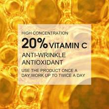 高级维生素C面部精华液，蕴含透明质酸、视黄醇和氨基酸——促进胶原蛋白生成，保湿丰盈肌肤，抗衰老减少皱纹面部精华液 - 彩色 - 查看 5